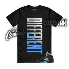 5 Black University Blue White UNC 2026 OG T Shirt Match DFRNT