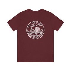 Ohio Minimal Skyline Design Shirt Travel Gift Ohio Trip Souvenir Tee