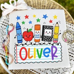 Custom Back To School Shirt Personalized Name Kids First Day of School Tee