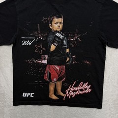 UFC Hasbulla Magomedov Shirt Mens Small Black MMA Graphic Tee Vs Everybody