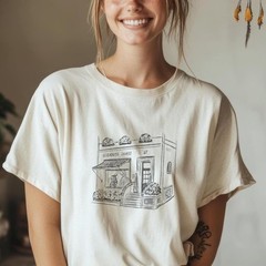 The Parent Trap Relaxed Vibe ,Parker Knoll Vineyard ,Gift natural t-shirt