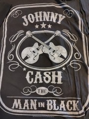 Johnny Cash Men’s The Man in Black Graphic T-Shirt Black M