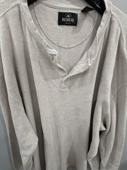 Redhead 5XL Heavyweight Thermal Henley Waffle Knit 100% Cotton Long John Shirt