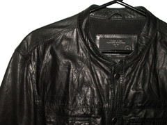 Men’s All Saints DENSIG LEATHER SHIRT jacket overshirt XL (ref53) £149.99!!!!!