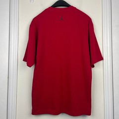 NEW Jordan AJ1 Sneaker Patch Mens L Cotton Short Sleeve T Shirt Red