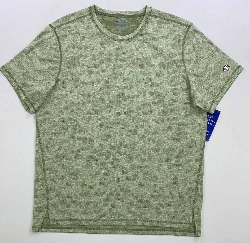 Men’s Champion Anti-Odor Mesh Wicking Short Sleeve Sport Tee T-Shirt