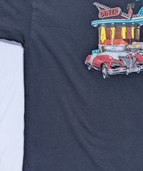 Snap On Tools Vintage Black T-Shirt Size XL 50s Classic Car & Diner Design