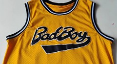 BAD BOY RECORDS BIGGIE SMALLS #72 STITCHED BASKETBALL JERSEY SHIRT MEN SIZE XL