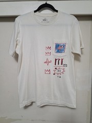 UT Uniqlo X Jean Michel Basquiat Artisan Sprz NY Pocket Tshirt SZ Medium