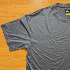Quiksilver Surf Tee Shirt Mens Large Short Sleeve Loose Fit Rash Guard Blue L