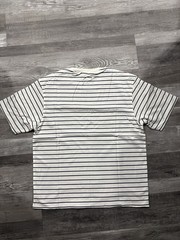 Miu Miu Black and White Striped Short Sleeve – Preowned Size M