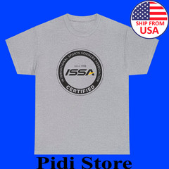ISSA Certified Personal Trainer Men’s Grey Size S to 3XL