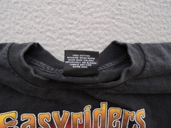VTG Harley Davidson Easyriders Shirt Mens XL Black 1992 Just Brass Skull Biker