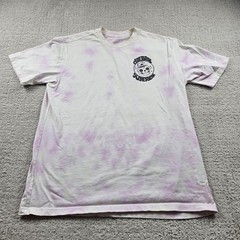 Shirt Mens XL White Purple Tie Dye Cerebral Supernova Skull Back Print