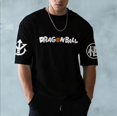 Japanese Anime Printed T-Shirt Oversized Unisex Y2K Harajuku Casual Sports Tee