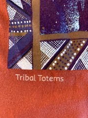 Jijaka Australia Tribal Totems Men’s Brown Shirt Sz Medium
