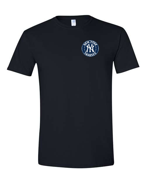 NY Yankees Left Chest Graphic Logo, TEES, New York Baseball Unisex. All Sizes!!