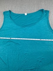 Xersion Big & Tall Tank Top T-shirt Mens 6XL Teal Blue Soft Stretch Comfortable