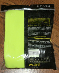 NIP Walls Working Man’s Pocket Tees S/S Hi-Vis Yellow -Large – 2 Pack