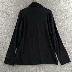 Croft & Barrow Mens Shirt Black Size Medium Turtleneck Easy Care Cotton Blend