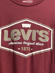 Levi’s Men’s T-Shirt L Long Sleeve Crew Neck Cotton Machine Washable