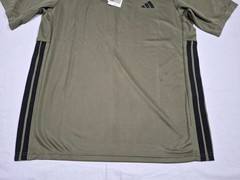 Adidas Mens Training/Running WE Bas 3 S Tee Shirt KD0703 Olive green