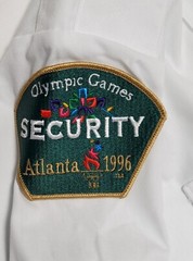 Vintage Olympics Shirt Large Button Up Security Atlanta 1996 & Other Memorabilia