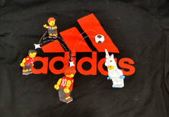 Adidas Lego Soccer Badge Of Sport Graphic Black T Shirt Men’s Large HT5181