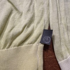 Armani Long Sleeve T Shirt Mens L Yellow Ombre Acid Wash Thin Luxury Designer