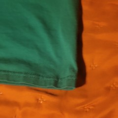 Holiday Time Green Cotton Crew Neck Short Sleeve Santa Claus Men’s T-Shirt 2XL