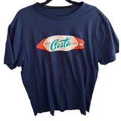 Costa Del Mar Men’s XL Graphic T-Shirt 2 Pack Bundle Gray Navy Fishing Surf