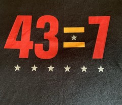 Rare limited-edition Tom Brady “43=7” Under Armour collaboration T-shirt