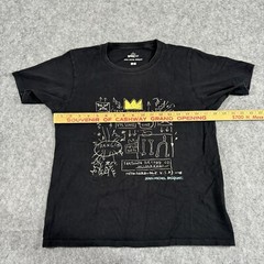 Gonzo Basquiat Jean Michel Black Short Sleeve Shirt Graphic Tee Uni Qlo Size Sm