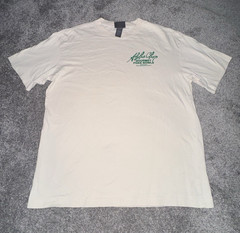 Aloha Chop Men’s M White Graphic Logo Poke Bowl Crew Neck Short Sleeve T-Shirt