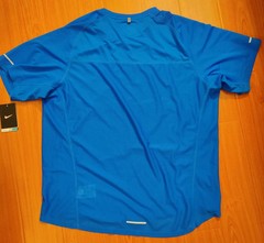 Mens Nike Dri-Fit UV Miler Reflective Running Shirt sz.XL Blue NWT Breathable