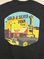 Gold And Silver Pawn Shop Las Vegas Nevada Store Front Tee Shirt Sz Medium Black