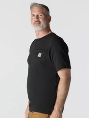 Carhartt K-87 Loose Fit Heavyweight Short Sleeve Pocket T-Shirt Shirt BLK
