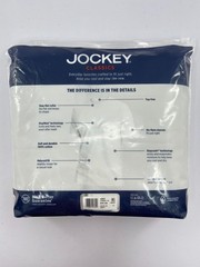 Jockey Men’s 4-Pack Crew Neck T-Shirts- White- Size Medium 38-40
