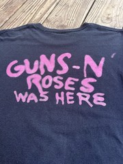 1987 Guns-N-Roses Was Here Tour Tee 26.5” Shoulder To Waist 19” Pit To Pit