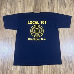 Vintage Brooklyn Transport Union Shirt Mens XL Blue TWU Local 101 Graphic USA