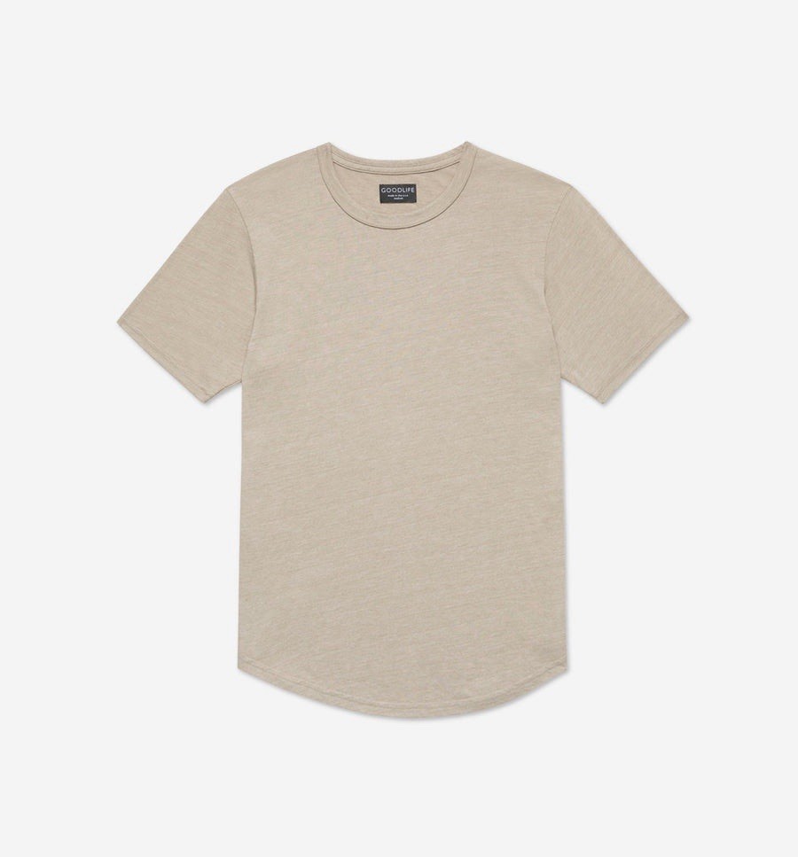 GOODLIFE Mens T-Shirt Medium Curved Hem Modern Casual Crew Comfort Soft Top
