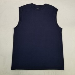 Fruit of the Loom Men’s Medium Navy Blue Sleeveless Crewneck Tank Top Basic Fit