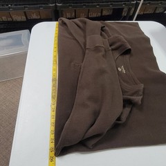 Sonoma Mens Brown Waffle Thermal Henley Shirt Size XXL Outdoor Base Layer Hiking