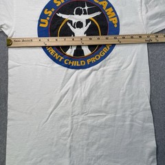 Vintage U.S. Space Camp Parent Child Program T-Shirt Small Tultex USA Rocket