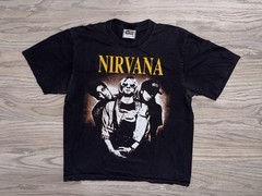 Nirvana Kurt Cobain The Roxx Rock Band T-Shirt Mens (L) Single Stitch Grunge
