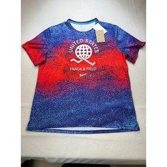 Nike Men’s Dri-FIT Running T-Shirt USA Miler FJ3411-635 Track Size Large NWT