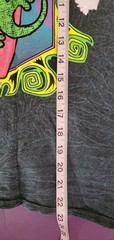 Gecko Hawaii 1980s Long sleeve Mock Neck Size L Gecko Surfing Green Multicolor