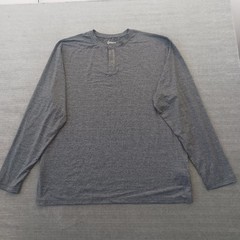 Quince Henley Shirt Men XXL Flowknit Ultra Soft Long Sleeve Performance Gray