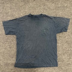 Greg Norman T-Shirt Mens Size L Navy Blue Pocket Embroidered Shark Logo