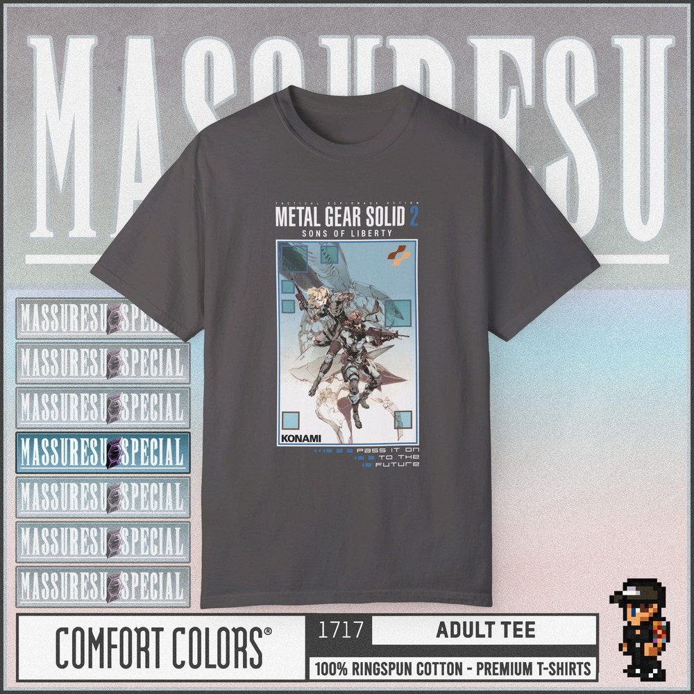 Metal Gear Solid 2: Sons of Liberty [v2] Premium T-Shirt – Ray Snake Raiden MGS2